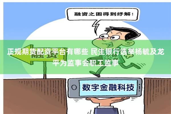 正规期货配资平台有哪些 民生银行选举杨毓及龙平为监事会职工监事